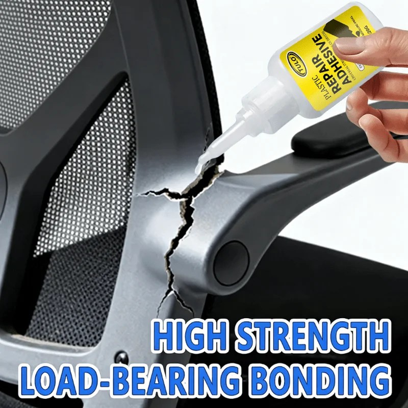 Industrial Multi Glue, Tough Clear Epoxy for Shoes Metal Plastic Jewelry Furniture Tires, Fast Cure Non-Whitening Crack Repair