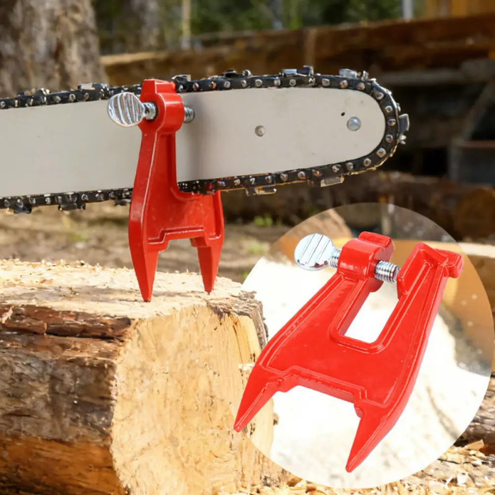 Chainsaw Bar Clamp Vise Sharpener Filing Holder Woodworking Tool Outdoor Logging Maintenance Power Saw Accessory Supply