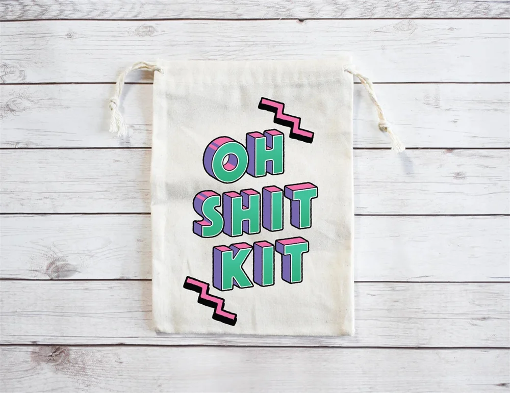 25 PCS Oh Shit Kit/ 90s/ Bachelorette Party Gifts / 90s Bachelorette Party / Bridal Party/ retro / 90s Themed Bachelorette