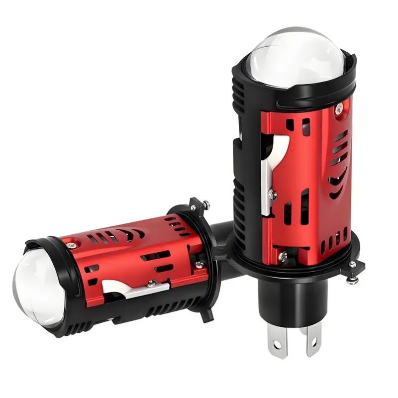 

High Low Bi LED H4 Projector Lens Headlight 6000K Mini Waterproof 10-32V Car Motorcycle Light Bulb Plug And Play