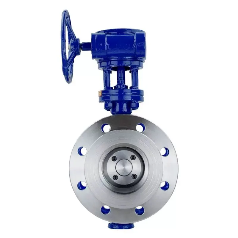 

Manual hard seal turbine flange butterfly valve cast steel eccentric high temperature steam butterfly valve