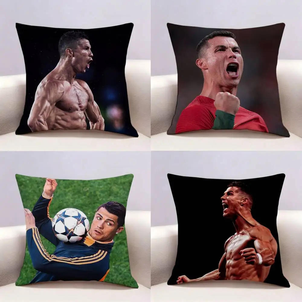 

R-Ronaldo Football Star Double-sided print Pillow Case Cushion Cover Throw Pillow Case For Car Sofa