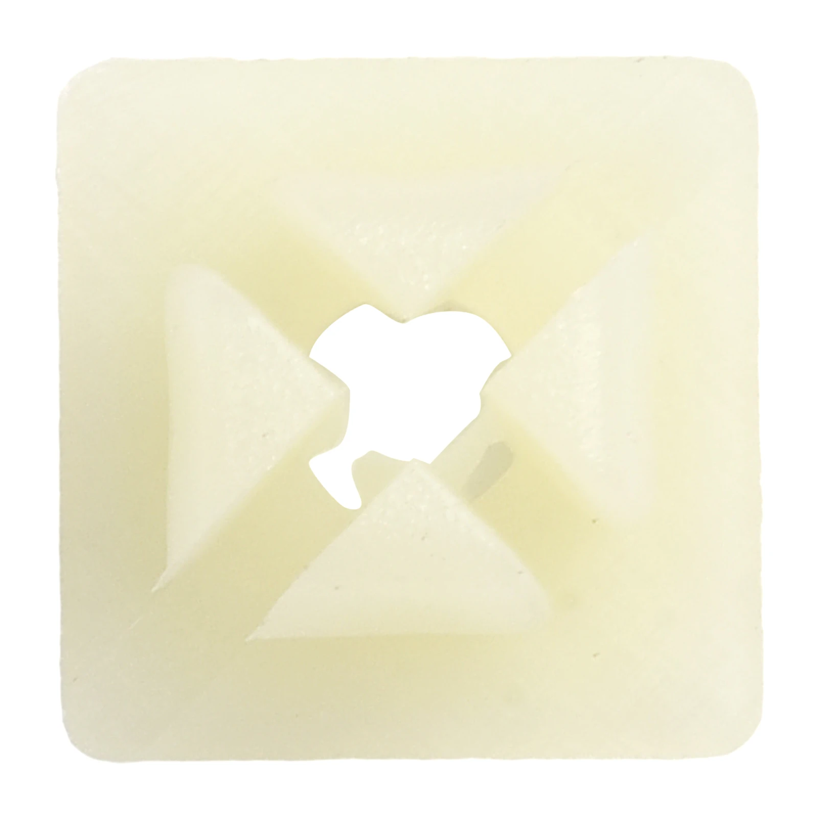 100Pcs License Plate Mount Nut Bracket Clip Made of Natural Nylon with 1/4 inch (#14) Screw for Chevrolet Specific Fitment