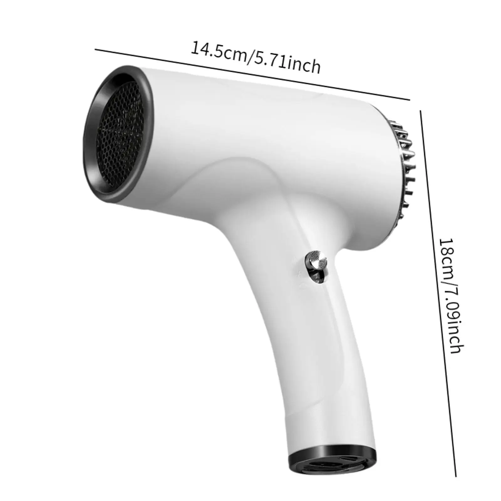 Portable Hair Dryer Fast Drying Small Lightweight Power Cordless Blow Dryer Hair Care for Outdoor Home Hotel Art Painting Salon