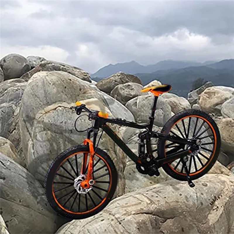 نموذج دراجة هوائية جبلية ديكور دراجة الفن المعادن دراجة ركوب الدراجات هدايا لراكبي الدراجات ديكور المنزل سطح المكتب الحلي دائم-