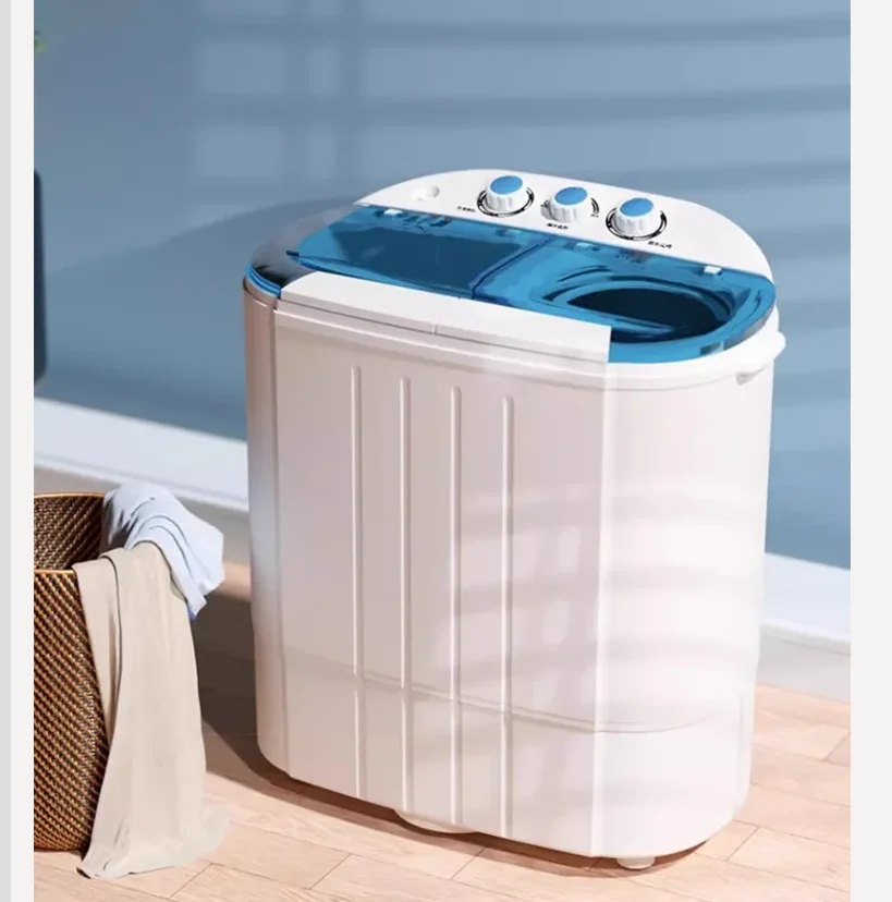 220 V deutsche VCJ Twin Tub Mini halbautomatische Waschmaschine mit Schleudertrockner für den Heimgebrauch CS