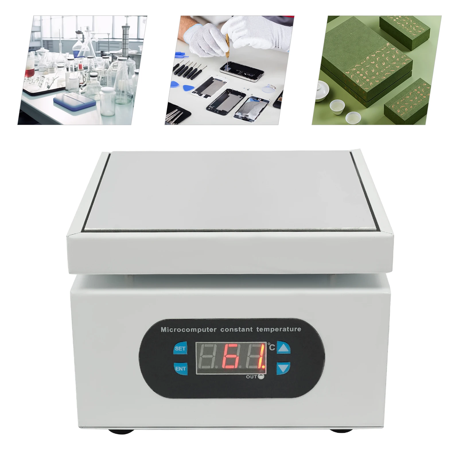 

Электрическая паяльная плита 500 Вт, микропроцессорная электрическая нагревательная плита, нагревательная плита для предварительного нагрева при пайке, для ремонта экранов мобильных телефонов