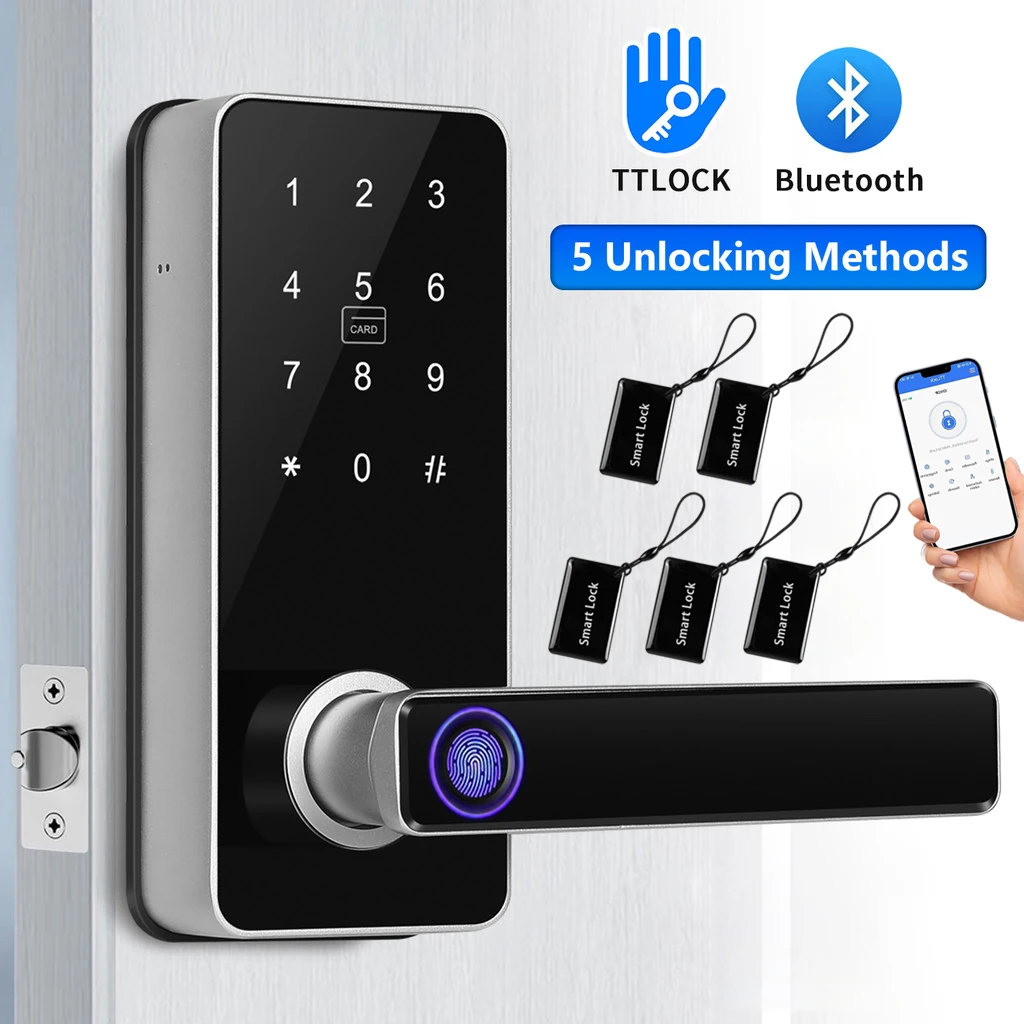 

Bio-identification smart door lock TT app fingerprint digital electronic smart lock radio frequency recognition automatic lock
