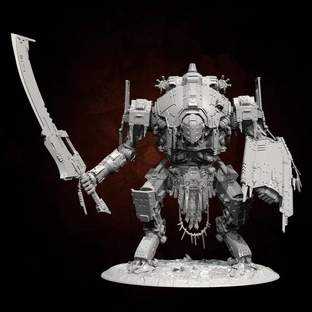 Height 65mm 85mm 105mm Mechanical Planet Warrior Resin Model White Mold Assembly Craft 3D Printed Self-assembly Coloring Gift