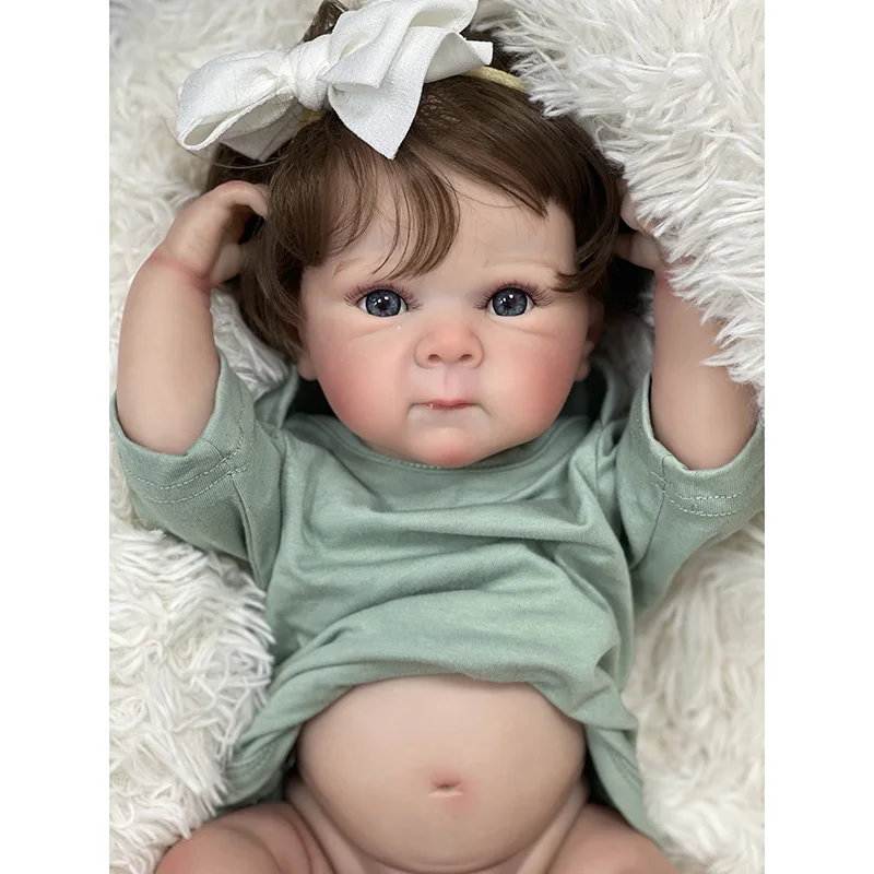 

NPK 18inch Newborn Baby Full Body Vinyl Bettie Lifelike Baby Multiple Layers Painting 3D Skin with Visible Veins