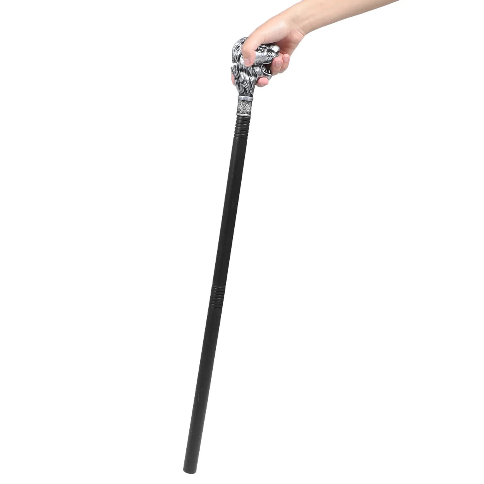 Halloween Lion Cane Prop Cosplay Wand Walking Stick Decorative Unique Design Fine Texture Comfortable Grip for Party Photo Shoot