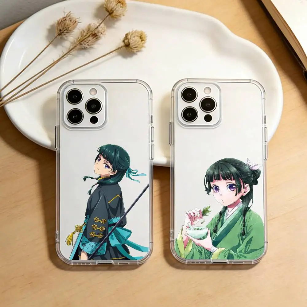 

The Apothecary Diaries Maomao Phone Case For iPhone 17 16 15 14 13 12 11 Mini Pro Max Plus Transparent Cover