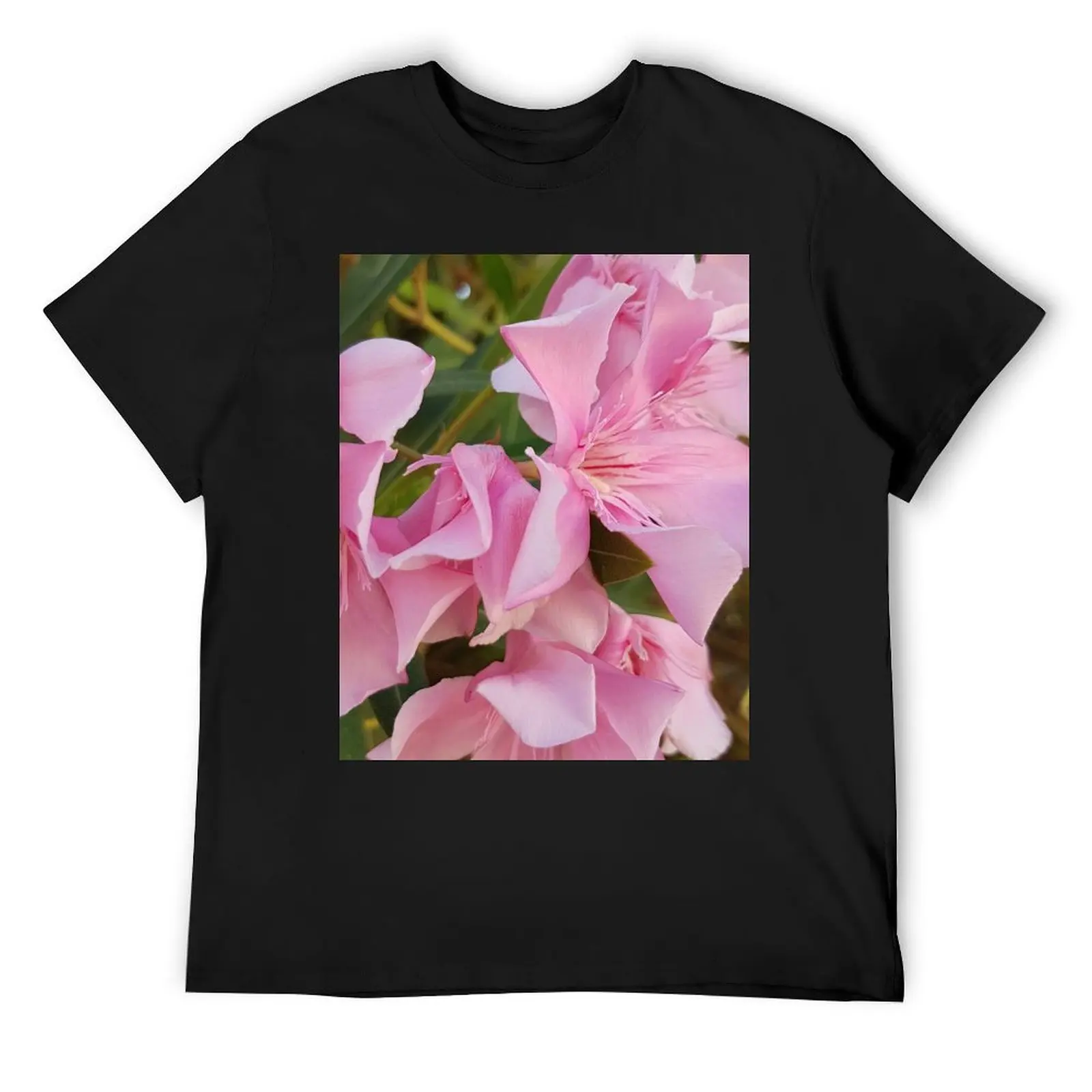 Colours of Crete 42 - pink flowers T-Shirt street wear graphic t shirts t shirt men