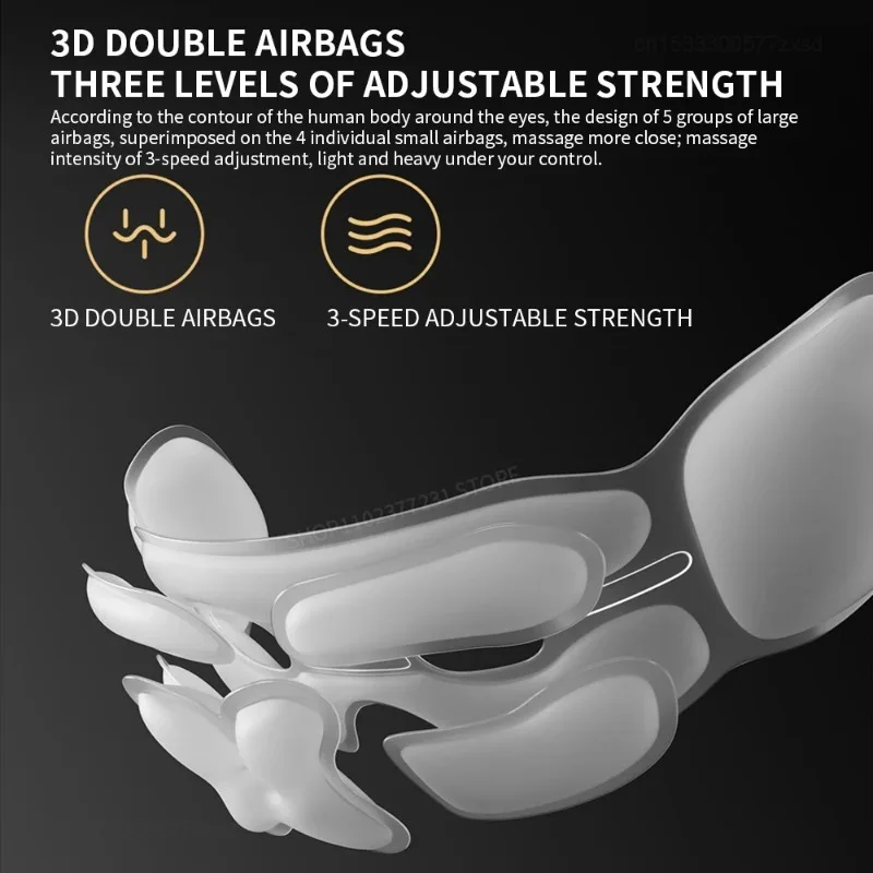 Xiaomi Mijia Pemijat Mata Pintar Kompres Panas Zona Pemanas Pijat Visual Kacamata Pijat Lipat Kesehatan Mata dengan Aplikasi Mi Home