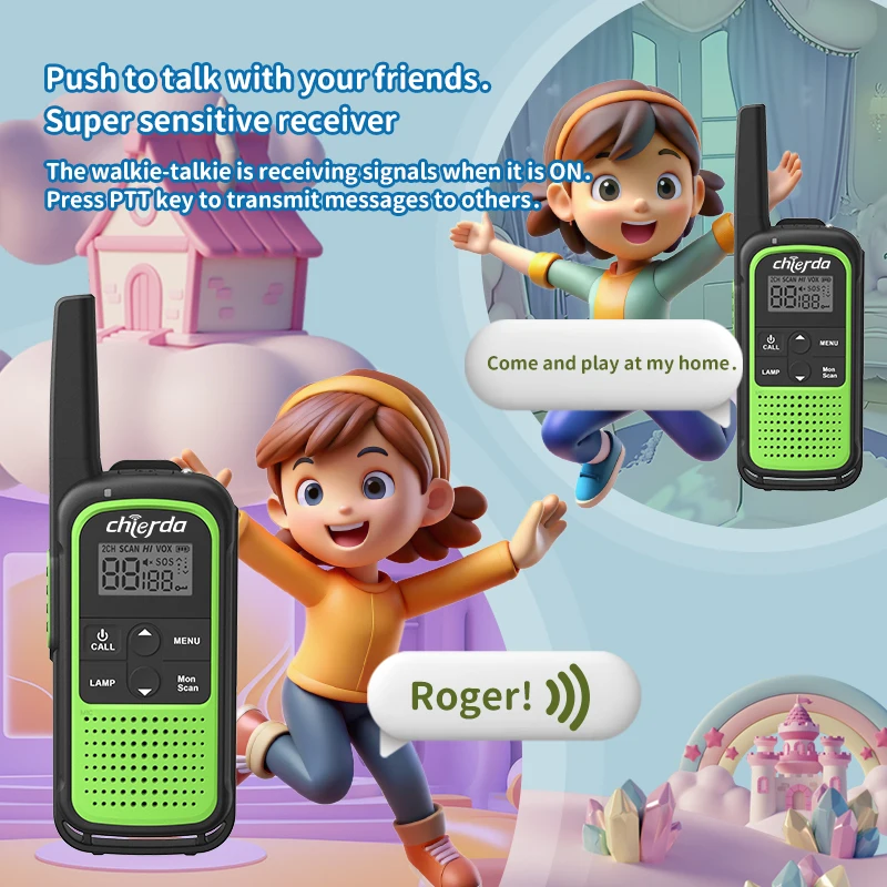 

Outdoor Sports Fashion Walkie Talkie PMR446/FRS License-Free Two way radio Portable Chierda JV01 Mini Walkie Talkie