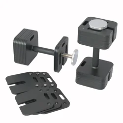 Square Adjustable Dumbbells for All Fitness Levels  Easy to Use 20Kg