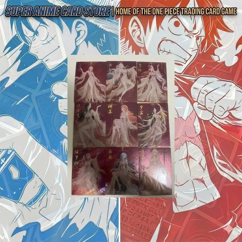 Japanese Anime ONE PIECE Card Set LOT FH LUO OAS Nico Robin Boa Hancock Shirahoshi Carrot Vinsmoke Reiju D.Vivi Collectible Card
