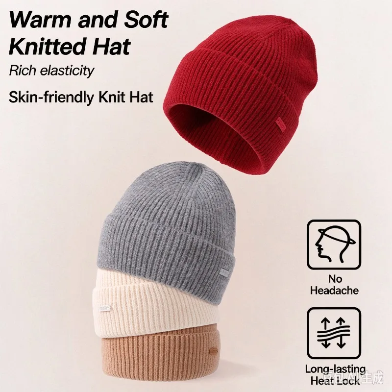 Winter Knitting Clothing Accessories Three Piece Set Outdoor Keep Warm Touch Screen Glove Hat Scarf Adult Cold Protection Suit