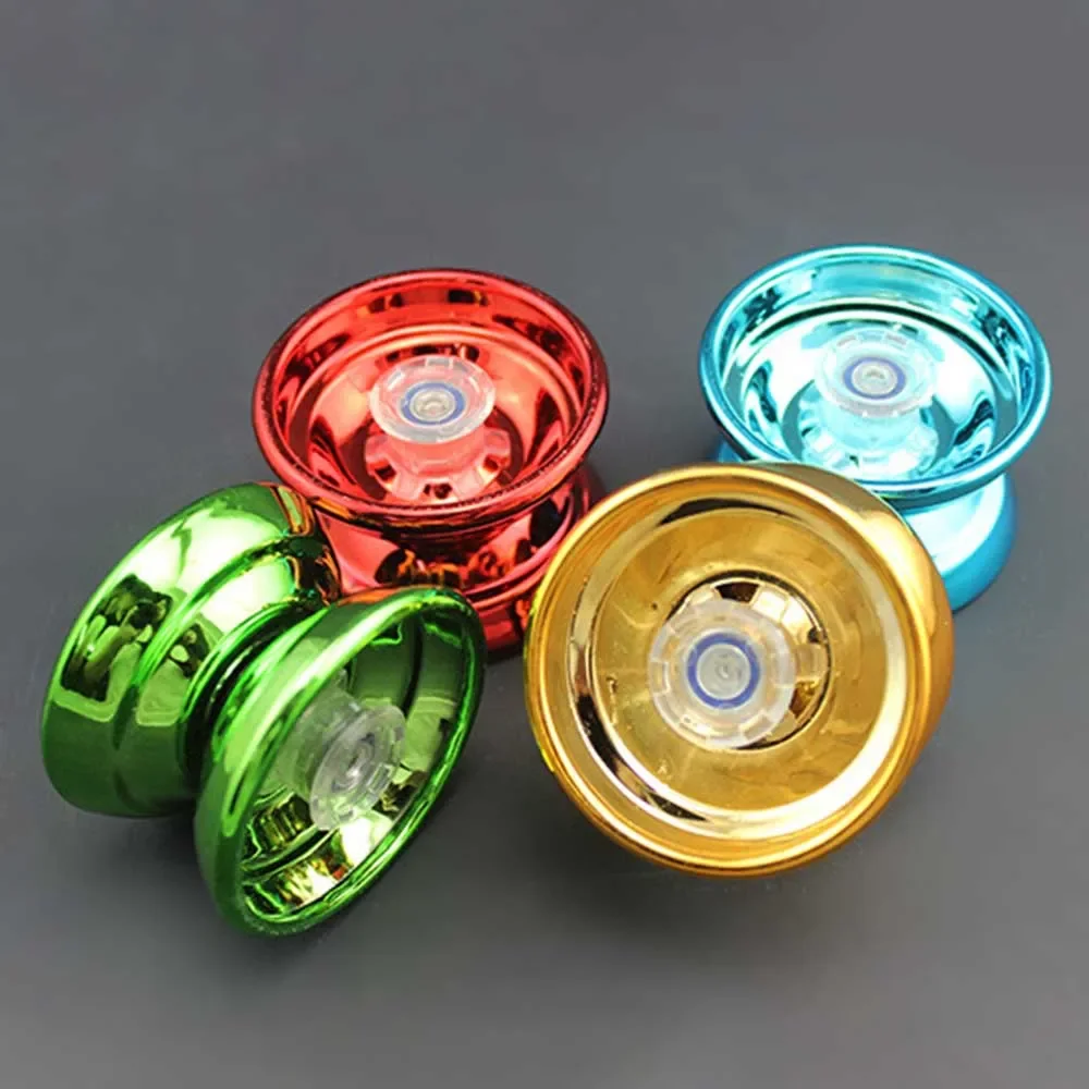 4 Colors Kids Magic Yoyo Responsive High-speed Aluminum Alloy Yo-yo CNC Lathe with Spinning String for Boys Girls Children