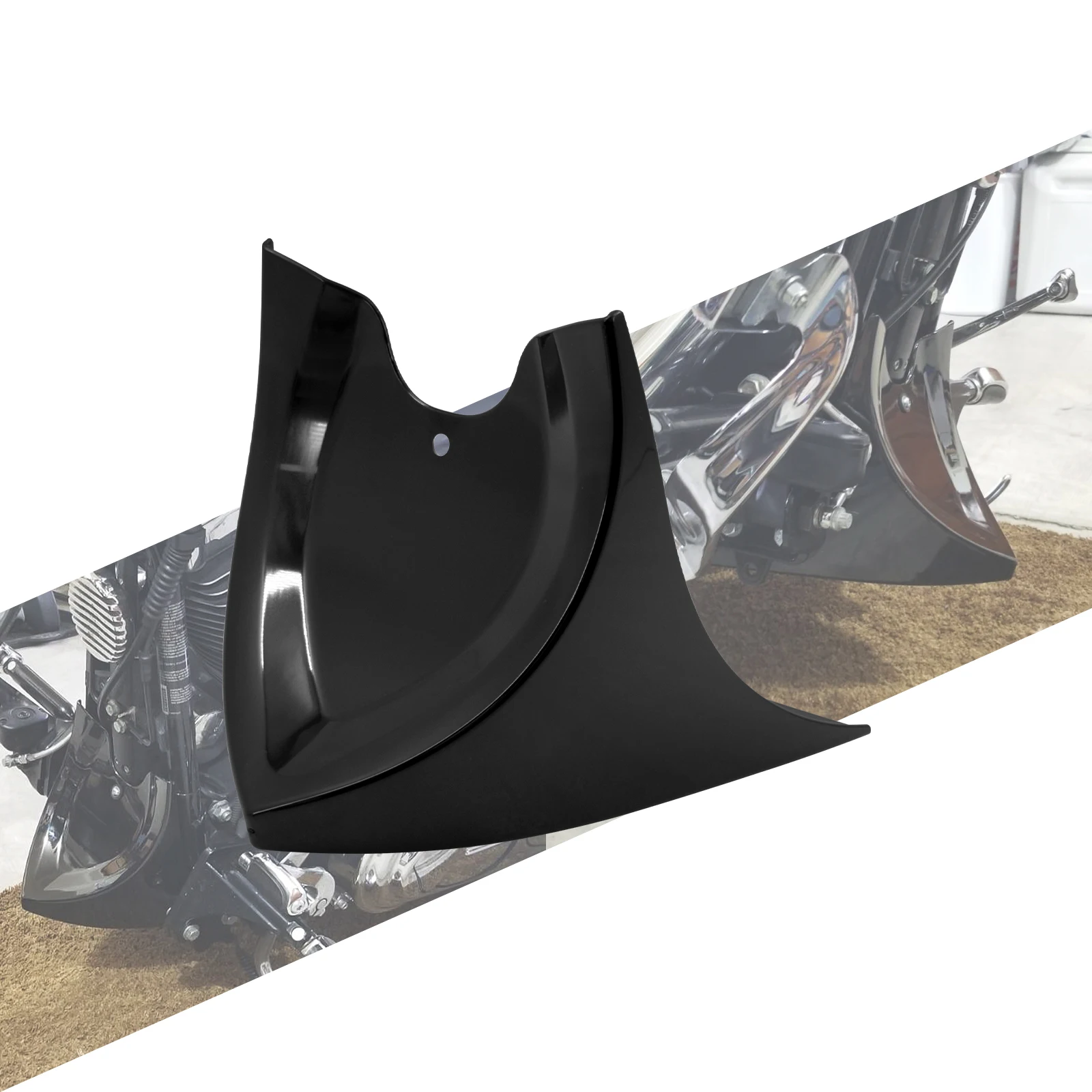 

Motorcycle Lower Chin Air Dam Fairing Front Spoiler Cover Black For Harley For Sportster 48 883 1200 For Forty Eight XL Iron