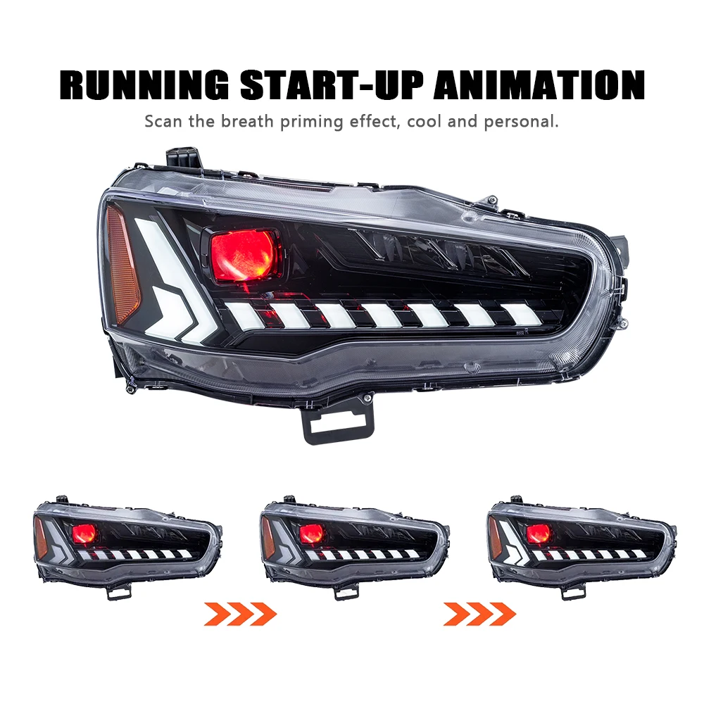 Gemodificeerde LED-koplampen voor Mitsubishi Lancer-EX EVO 2010-2016 voorlampaccessoire