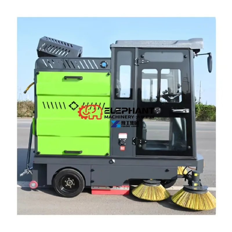 Large Industrial Ride-on Road Cleaning Sweeper, Durable Heavy-duty Sweeping Equipment, Perfect for Workshop, Warehouse, Street
