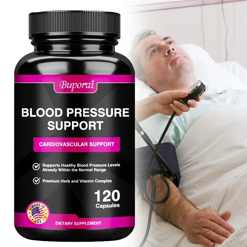

Blood Pressure Support - Supports Fat Metabolism, Blood Circulation, Healthy Brain, Heart, Blood Vessels Supplement