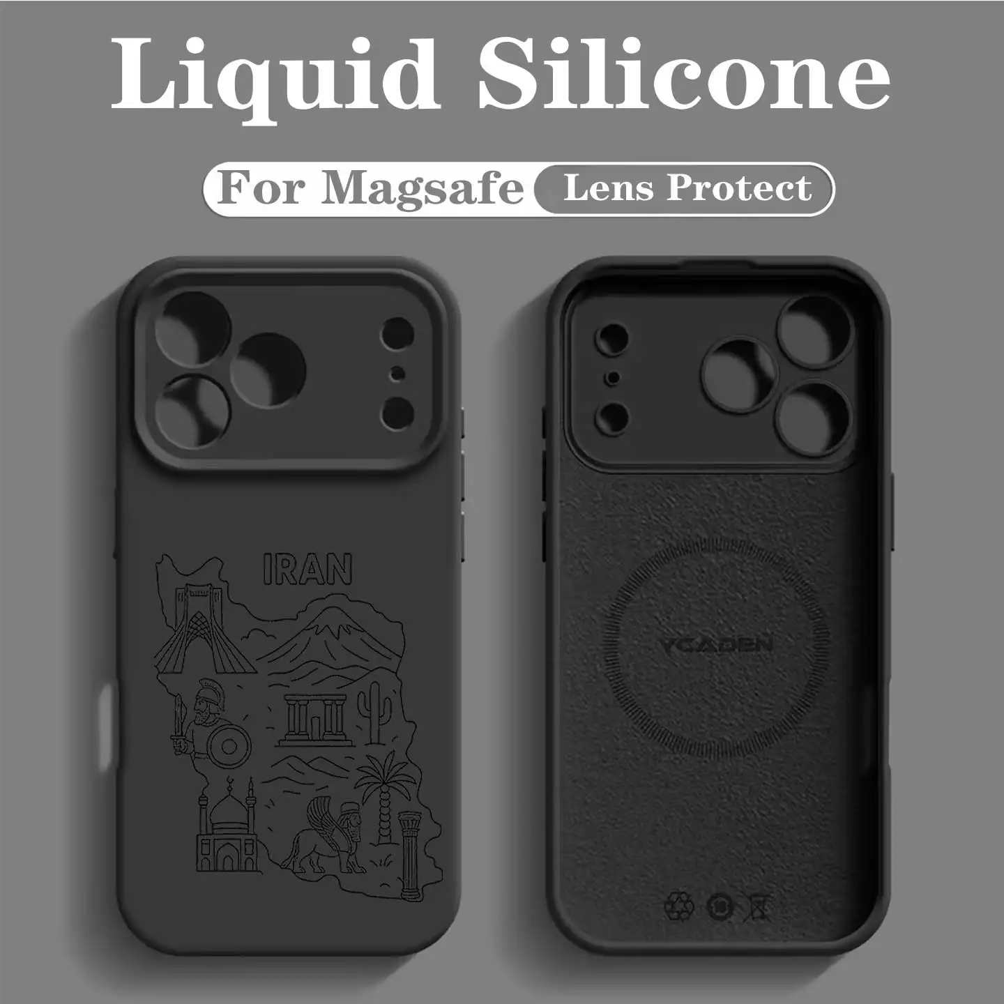 Ins Iran Map Line Art Phone Case For Samsung Galaxy S26 S25 Ultra Plus Cover Cases For Galaxy S26 S24 S23 Wireless Charge Fundas