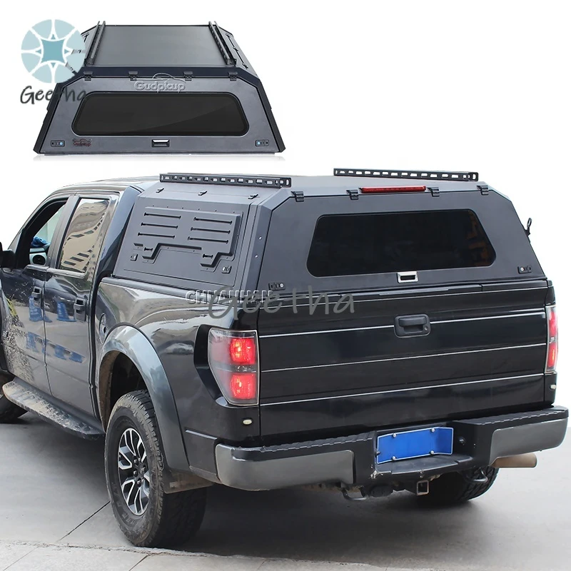 

ForTruck Aluminum Waterproof Jeep Gladiator Canopy Hardtop Camper Ranger Canopies for Ford F150 Toyota Tacoma