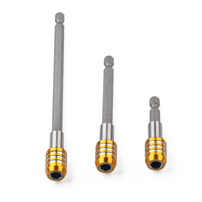 1/4 inch hexagonal screwdriver bit holder, extension rod handheld drill bit holder for electric screwdriver bits