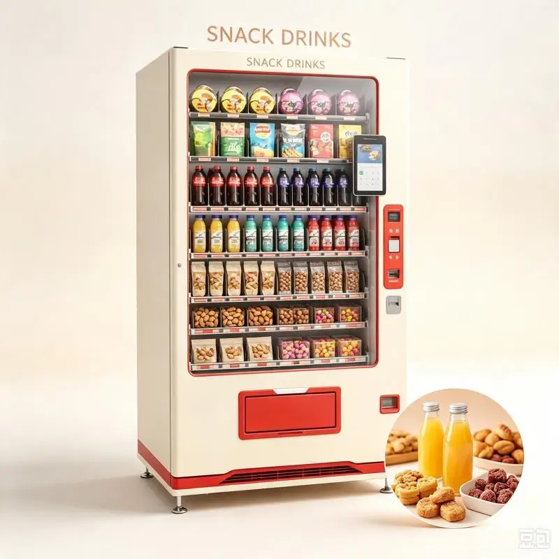 Customized Automatic Retail Vending Machine For Snacks Drinks Smart Payment And Inventory Management