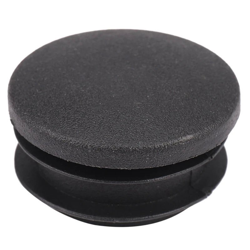 Black Plastic 35Mm Dia Blanking End Caps Round Tube Insert 10 Pcs