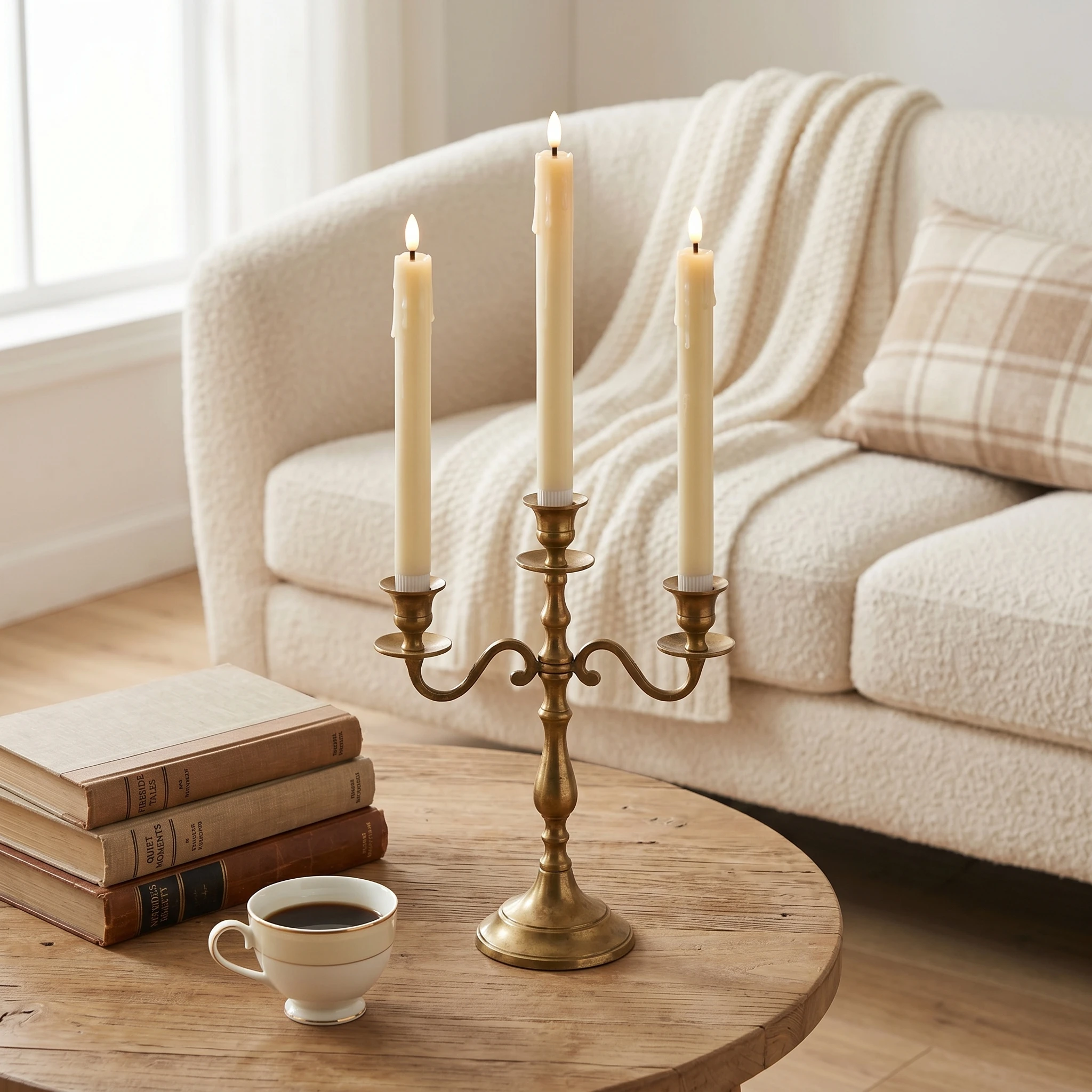 Flameless Ivory Taper Candles Flickering with 10-Key Remote, Battery Operated Led Warm 3D Wick Light Window Candles Real Wax Pack of 6, Christmas Home Wedding Decor(0.78 X 10 Inch) view 4