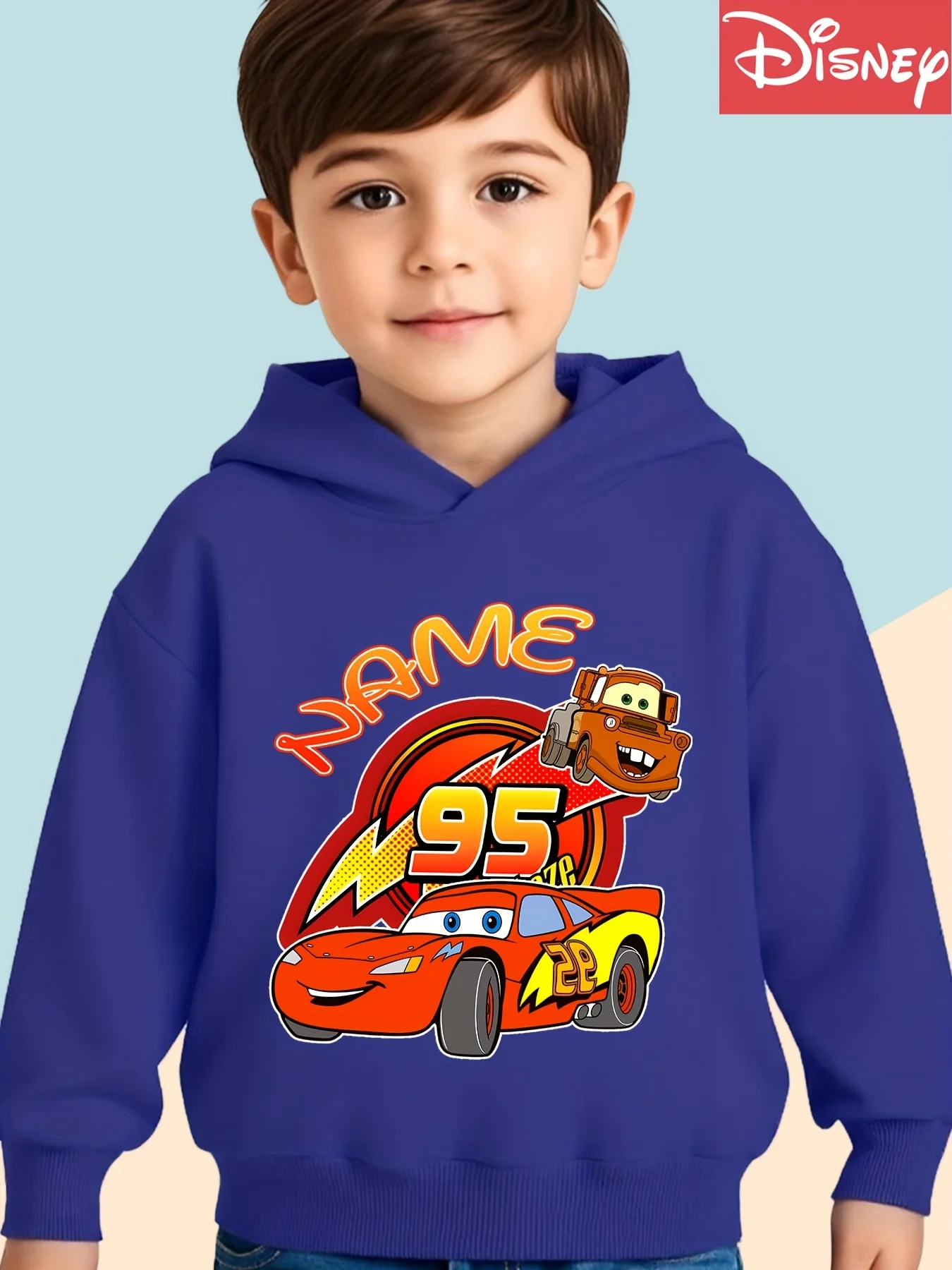سترة كاجوال للأولاد من Disney Cars، نمط سيارات McQueen 95، قطعة واحدة من السلسلة الحمراء، مناسبة للأولاد، من عمر 4 إلى 12 عامًا، مناسبة للسيارات #3