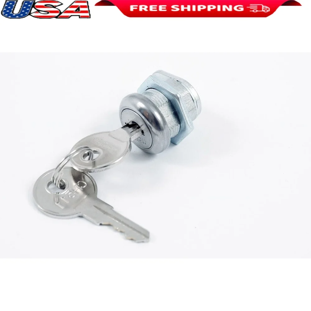 

Universal Truck Tool Box Replacement Lock Cylinder with 2 Keys Durable Latch Easy Installation Adjustable Security Solution