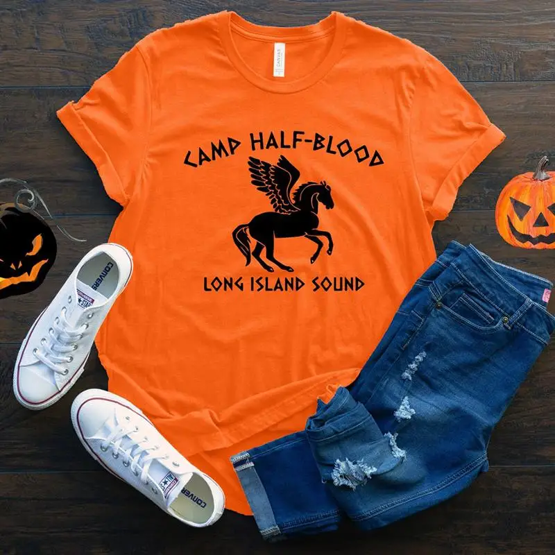 Creative loween Pumpkin irt Women's Orange round Ne T-irt Cotton Casual Street Sle Summer Faion ort Sve