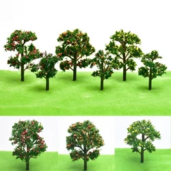 Modello in plastica Treno Modello in miniatura artificiale Albero Paesaggio Ferrovia Decorazione Edificio Paesaggio Accessori Giocattoli per bambini