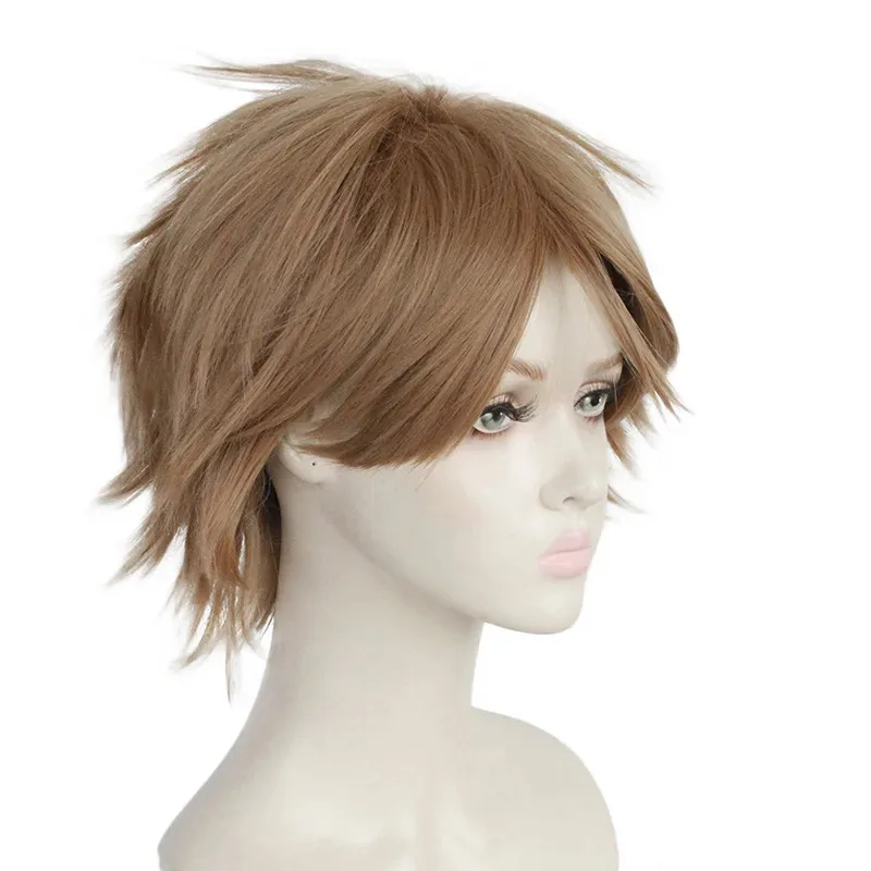 Wig Cosplay Anime Rambut Pendek Coklat Ron Weasley Cosplay