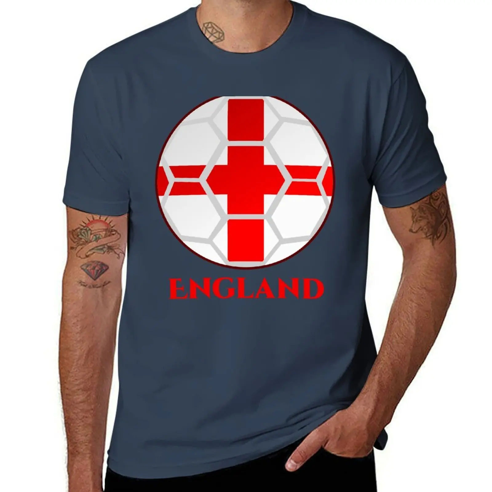 

England Football T-Shirt t shirts for man graphic vintage t shirts designer man t shirt cotton T-Shirt