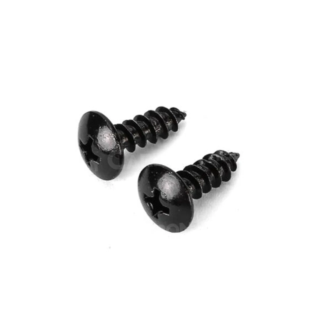 M4 M5 Screws Fits For Universal Car Bumper lip Spoiler Installation Screws Black Carbon Steel Phillips Head Self-tapping