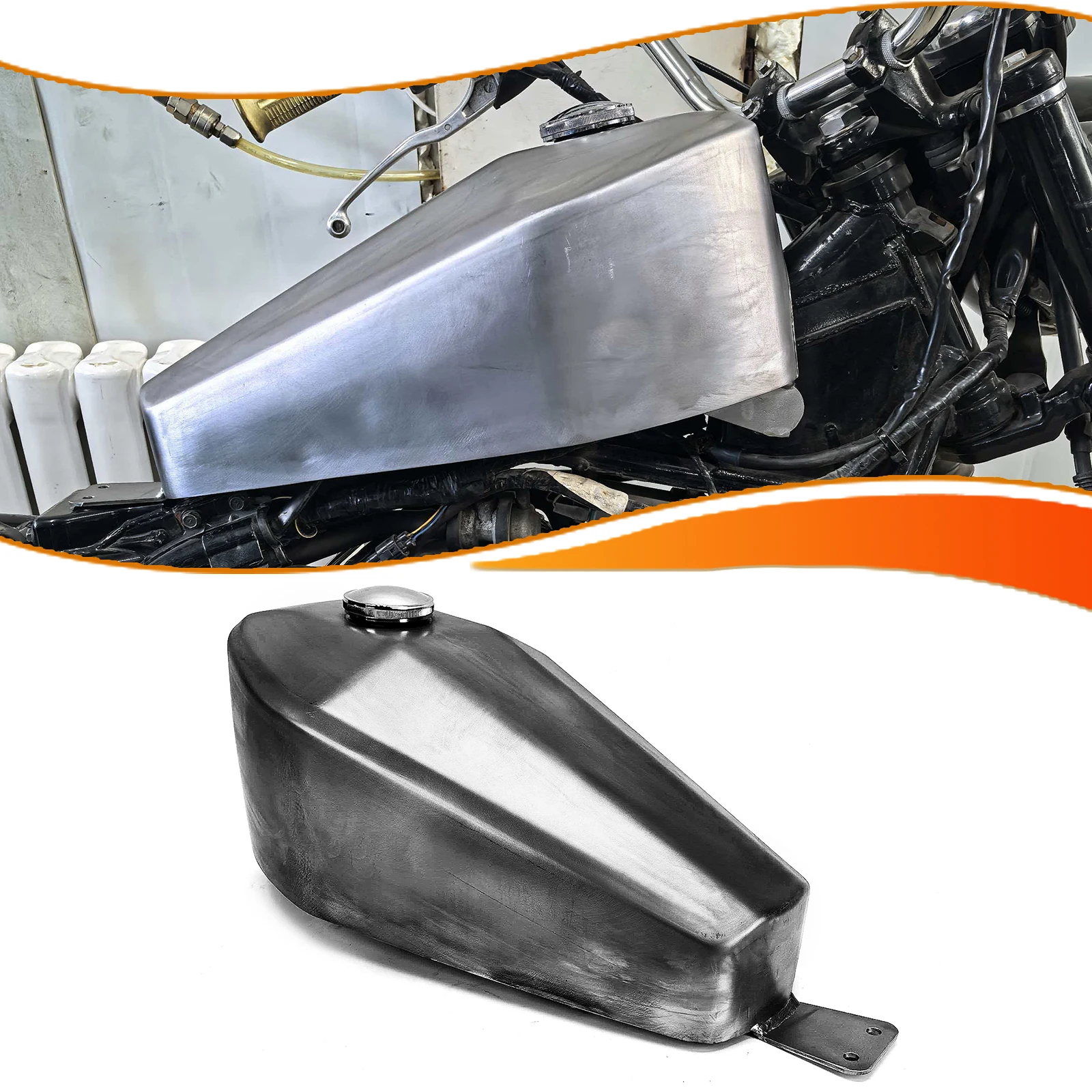 Motorcycle Petrol Gas Fuel Tank Can For Kawasaki W650 1999-2008