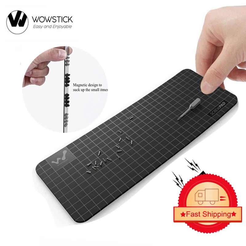 Wowstick wowpad Tappetino magnetico per vite Posizione piastra di memoria Tappetino per kit 1FS Elettrico 1P + 1F + Plus adesivo magnetico