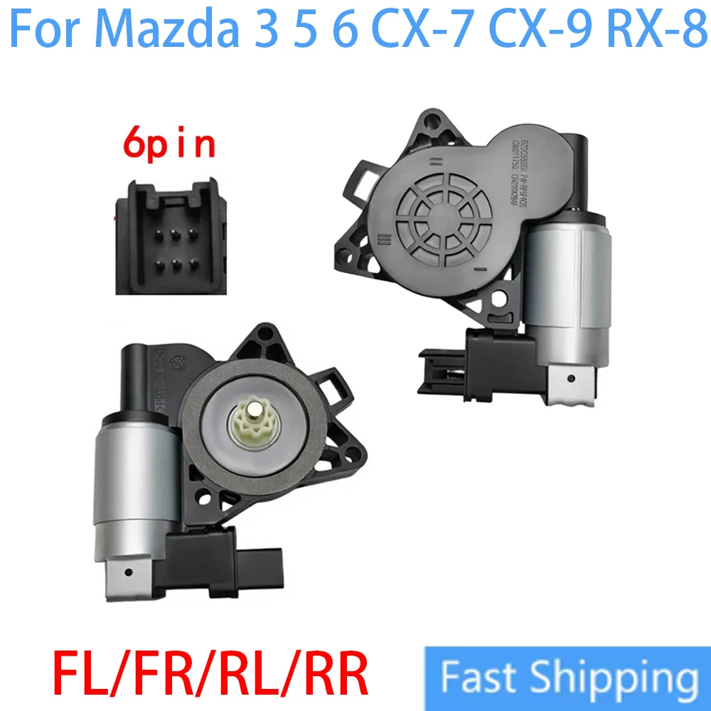 Electric Window Lift Motor For Mazda 3 5 6 CX-7/-9 RX-8 742-801 742-802 Window Regulator Lifter Motor GJ6A-59-58XF GJ6A5958XF