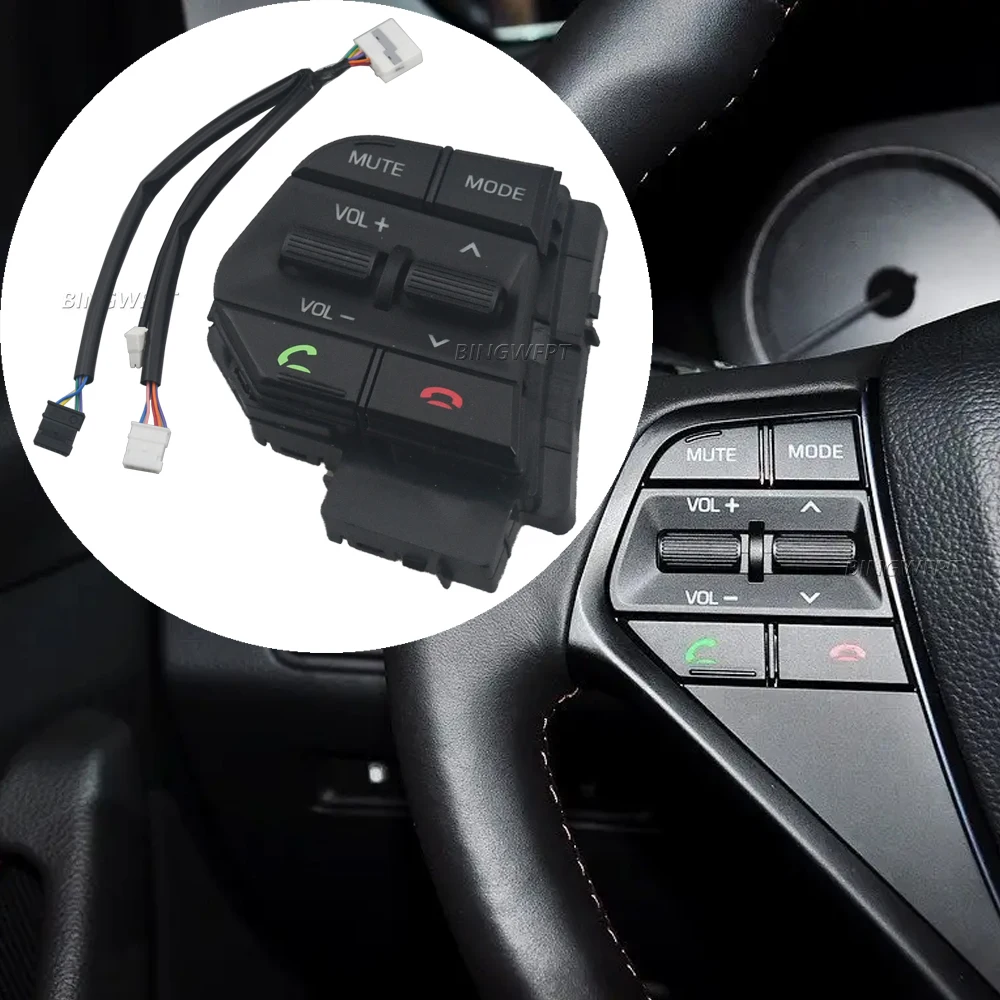 

Left/Right Multifunctional Steering Wheel Button Volume Telephone Control Switch For Hyundai Sonata 9 2.4 2015 2016 2017