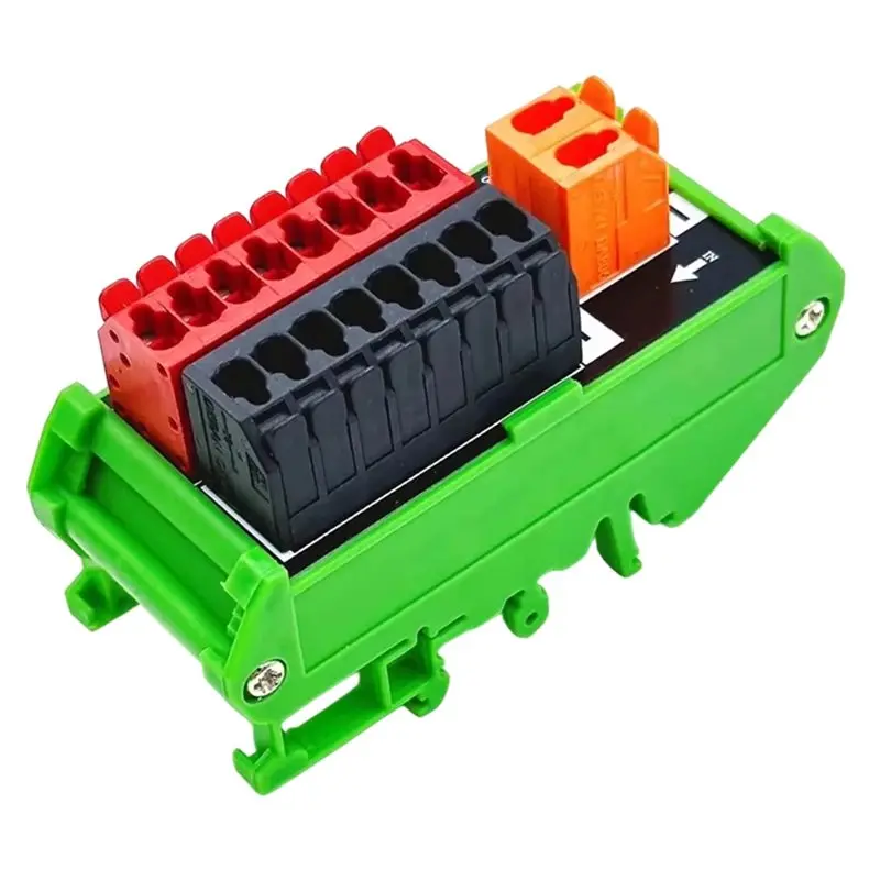 JHD New AC And DC Division Power Junction Box 1 In 8 Out, Positive And Negative Terminal Common Terminal Block Divider Adapter