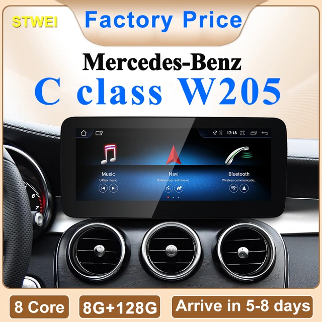 2024 New Car Multimedia Wireless Android AUTO CarPlay 10.25 12.3inch Screen  For Mercedes Benz C Class W205 S205 Video Players - AliExpress 34