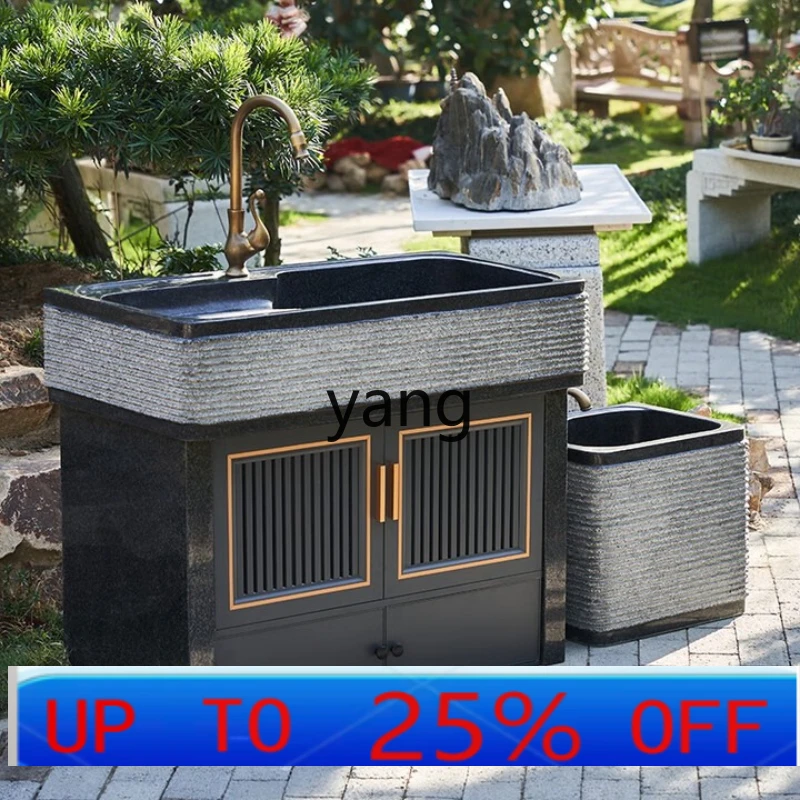 LTT granite villa garden sink integrated sink laundry table
