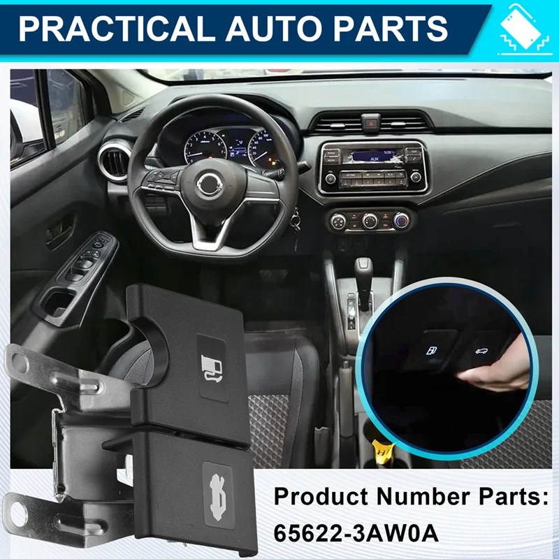 

Car Hood Bonnet Release Handle Fuel Tank Cap Release Handle 65622-3AW0A For Nissan Sunny March 2011-2018