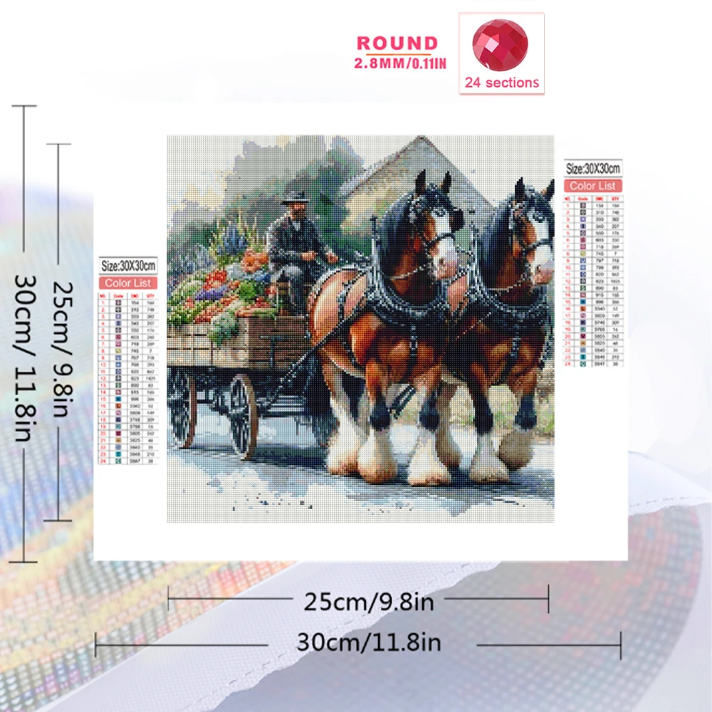 Momoart - Kits de Punto de Cru - Embroidery Horse reseña y precio