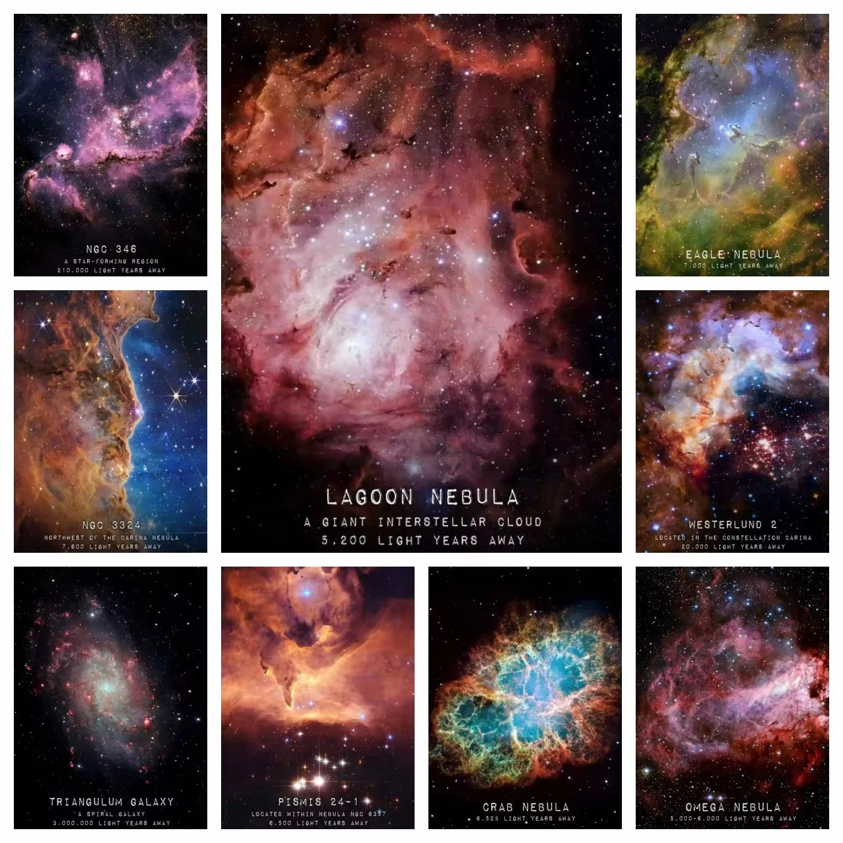 

Jigsaw Puzzle 1000 pcs Stunning Rosette Nebula And Galaxy Deep Space Scene For Adults Stress Relief Puzzle Fun Present